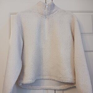 H&M Teddy bear half zip fleece